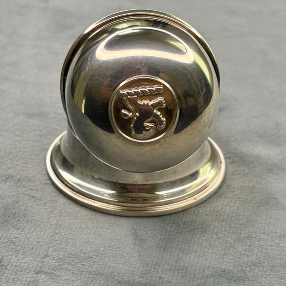 Vintage Birks Silver Plated Bell Ring Box With Lion Logo - Picture 3 of 5
